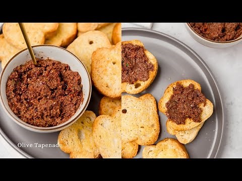 Olive Tapenade Recipe (Quick and Easy appetizer recipe)