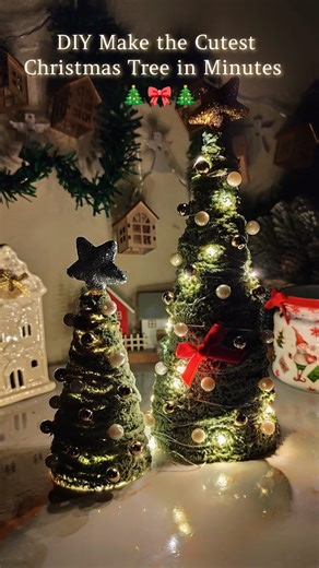 3.7M views · 30K reactions | DIY Make the Cutest Christmas Tree in Minutes #craft #creative #diy #reels #handmade #christmastree #christmastreediy #christmas #winterdecor #handmade #decoration #magical #inspiration #winter #christmasdecor | Art is life | Facebook
