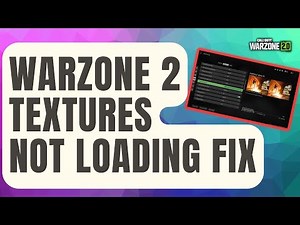 How To Fix Warzone 2 Graphics Issues | Textures Not Loading | Colored Screen
