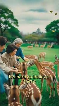 🦌🍃 Meet the Sika Deer: The Sacred Spotted Deer of Japan! 🍃🦌 #deer #sikadeer #animals #animalfact
