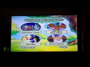 Nick Jr Maurice Sendak Little Bear's Band Menu