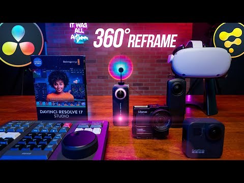 How to ReFrame ANY 360 Video in DaVinci Resolve FREE in Real Time (Insta360, GoPro MAX, Qoocam)