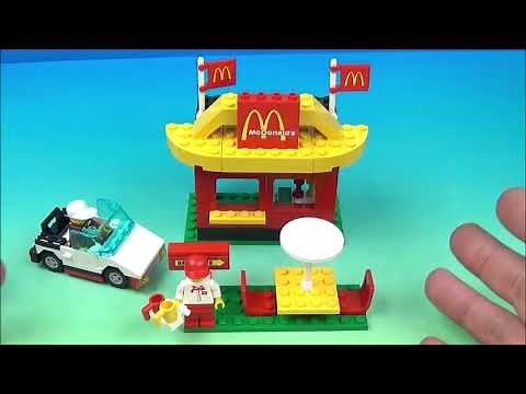 LEGO McDONALD'S DRIVE THRU 88PC SET VIDEO REVIEW by FastFoodToyReviews
