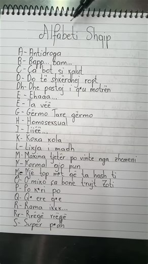 Me laps e me leter on Instagram: "Po ju a e dini alfabetin? - #fyp #goviral #fypシ #😂 #viralvideos"