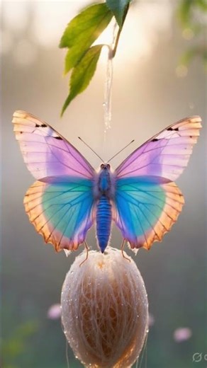 🦋 Hyper Realistic Cocoon to Butterfly Transformation in 10 Seconds | Soothing Pastel Colors #cocoon