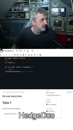 HedgeDoc, éditeur markdown en ligne