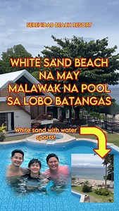 712K views · 3.2K reactions | White sand beach with swimming pool and mini jacuzzi @ Lobo batangas *SERENIDAD BEACH RESORT* 2hours away from batangas City, Modern Designs and perfect ambience staycation! | Cris Cruise TV | Facebook