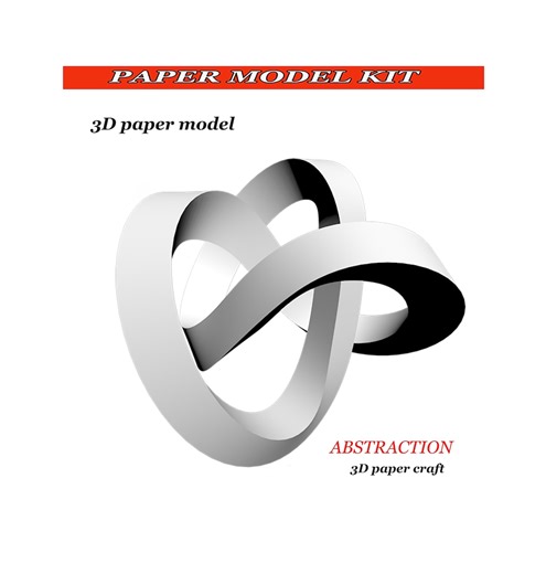 Paper Model Kit Papercraft 3d Abstract 3D Paper Model Kit: DIY Shelf Decor (PDF) - Etsy