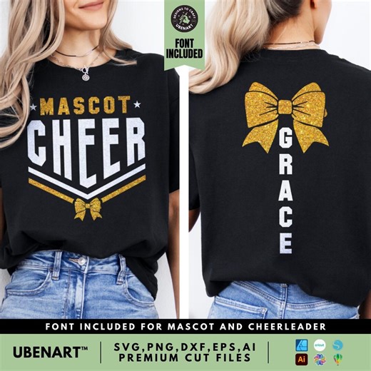 Cheer Team Template Svg Png, Mascot Cheer Svg Png, Cheer Bow Svg, Cheer Mom Svg Png, Cheerleader Svg Png, Cheerleading Svg Png - Etsy