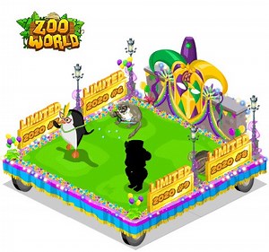 1K views · 62 reactions | The final piece of The Mardi Gras Float Set is arriving tomorrow! Any guesses on this one, Zookeepers? | Zoo World | Facebook