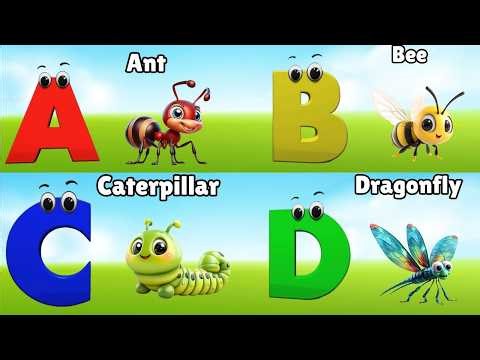 Insects Alphabet Song | Insects ABC Song | Phonics for Kids | Baby, Alphabet Letters