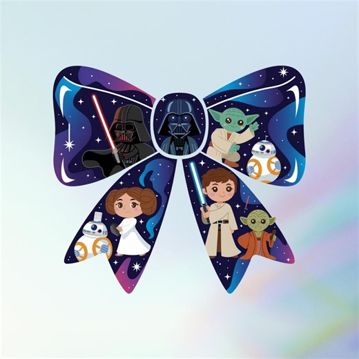 Star Wars Character Bow PNG: Jedi, Sith & Droid Clipart (digital Download)