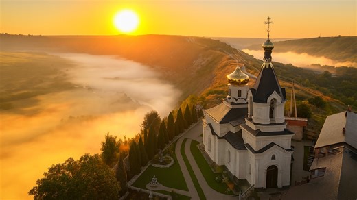 Moldova – Sunrise Over Landscapes and Monasteries in 4K