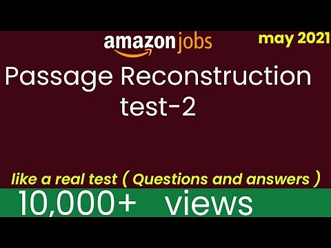 Versant Passage reconstruction Real Practice Test-1. with timer