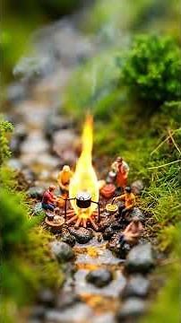 [AI] Tiny Campers: A Magical Miniature Adventure by the River 🌲🏕️