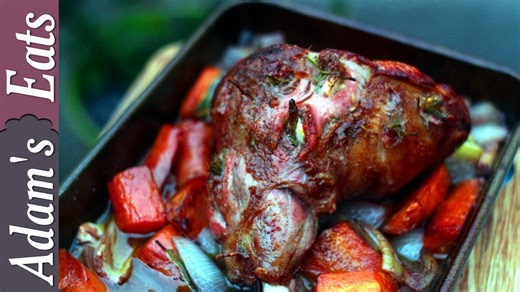 Roast leg of lamb with anchovies, garlic and rosemary | Sunday roast recipes