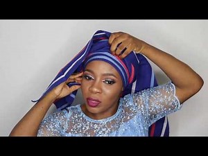 SIMPLE HOW TO TIE ASO-OKE GELE FOR BEGINNERS, STEP BY STEP GELE TYING TUTORIAL 2020 | AMINA DANJUMA