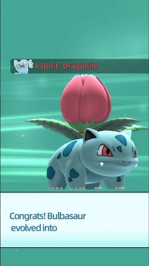 😲 Wow! Bulbasaur evolved into ivysaur 💀