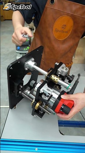 SpeTool Router Lift for 2.56”-4.21” Diameter Routers, All Aluminum Made Router Lift Systems