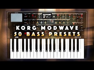 Korg Modwave Bass Custom Presets. Sound Demo.No Talking