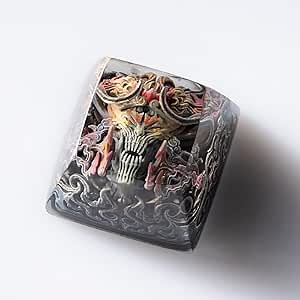 SUNWUKONG Artisan Keycaps Custom Mechanical Keyboard Keycaps (Black, SA R1)