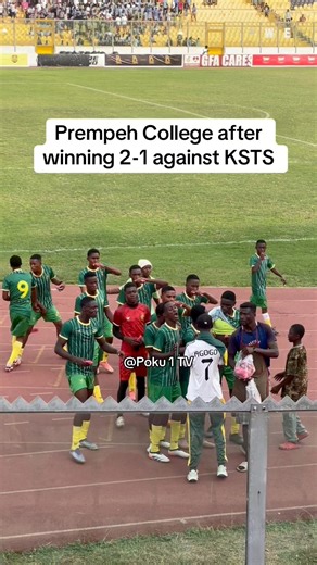 PREMPEH COLLEGE- "AMANFOUR" after winning 2-1 against Kumasi Secondary Technical School in the ongoing inter schools & colleges boys football competition | Poku 1 TV