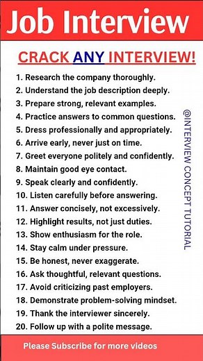 🔥 Win Any Interview with These 20 Powerful Tips!