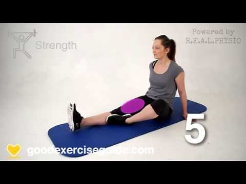 Static Quadriceps Exercise, Correct technique (Isometric Quads)