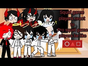 Squid game players react to Pro squid game players be like