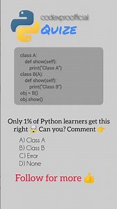Python OOPs Trick 🤯 Only 1% Get This Right! #coding #programming #challenge #python