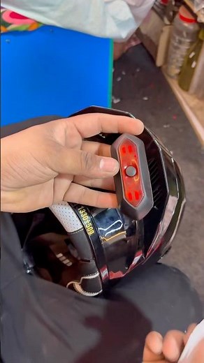 New helmet led light installation😱Steelbird helmet #shorts