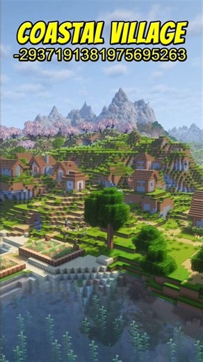 🌍 [26.2] SEED 283 - COASTAL VILLAGE (PC JAVA Edition) #shorts