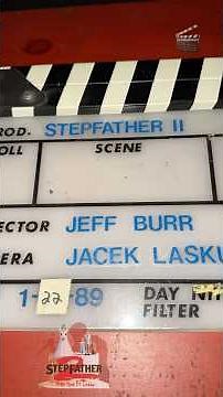 Stepfather II: Make Room for Daddy (1989) Original Production Clapperboard #horrorfilm #80shorror