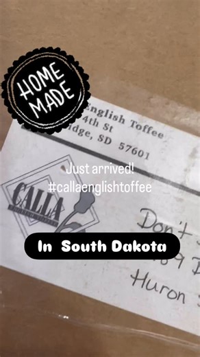 19 reactions | ✨ Just arrived — South Dakota–made Calla English Toffee!  A taste you’ll treasure forever. Perfect for gifting (or keeping for yourself ). Stop in and start your holiday shopping today! ☕️ #ShopLocal #DontSpillTheBeans #HuronSD #HolidayTreats #SupportLocal #EnglishToffee #SweetGift #SouthDakotaMade #CoffeeAndCandy | Don't Spill the Beans | Facebook