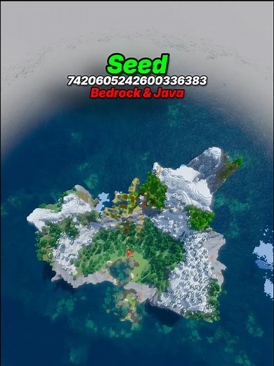 You WILL Need This Survival Island Seed #minecraft #minecraftseeds #hiproportion #minecraftbedrock #minecraftjava #minecraftsurvival #gaming