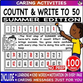 Counting to 100 - Fill in the Missing Numbers to 100 Charts Fluency - Summer Ed.