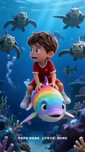 Boy's Underwater Adventure #Anime #Cartoon #OriginalAnimation #AICreativeWaveProject Hot Topic🔥 D...