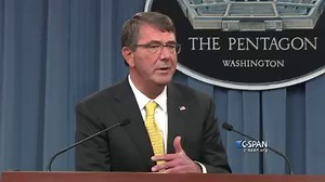“In terms of Jade Helm, can you say clearly, is the U.S. Military planning to overtake Texas as is being asserted by certain presidential candidates?” “No.” Defense Secretary Ashton Carter answers reporter questions on training activities in Texas. Watch the complete U.S. Department of Defense (DOD) briefing here: http://cs.pn/1cc0sFD | C-SPAN