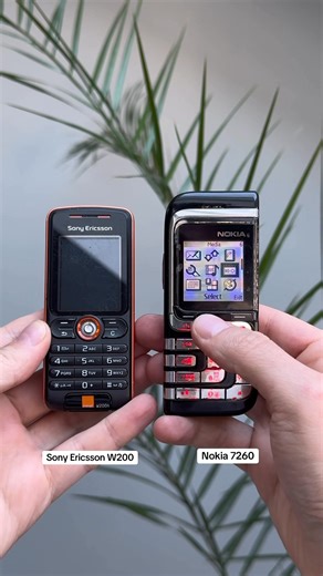 Nokia 7260 — art in the shape of a phone. Sony Ericsson W200 — a Walkman for everyone. #Nokia7260 #W200 #RetroPhones #2000sVibes | Retro mobile phone