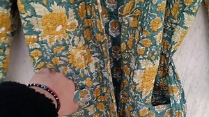 Quilted Cotton Kimono Robe: Reversible Floral Print, Boho Style - Etsy UK