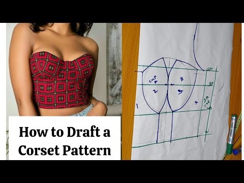 How to Draft a Corset Pattern for Beginners | Corset Pattern Drafting for beginners