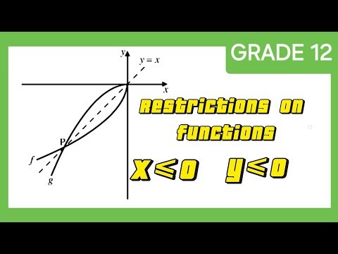 Restrictions on functions grade 12/ Function grade 12