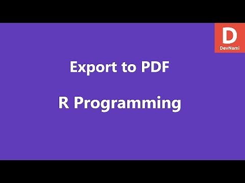 Export Data to PDF Table in R
