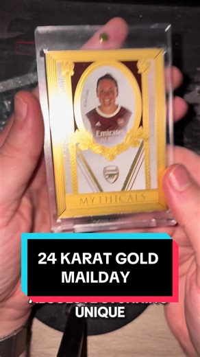 Unveiling a 24 Karat Gold Football Legend Card!