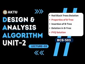 Lec-2.2 | Design & Analysis Algorithm | Unit-2 | BCS-503 | DAA Aktu 3rd Year | Aktu Exams | DAA