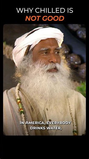 Why Ice Water Is Not Good For You | Sadhguru