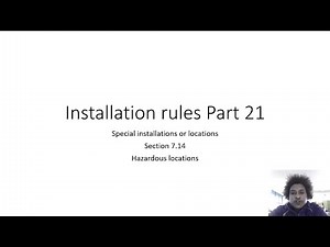 Installation rules Paper 1 Part 21