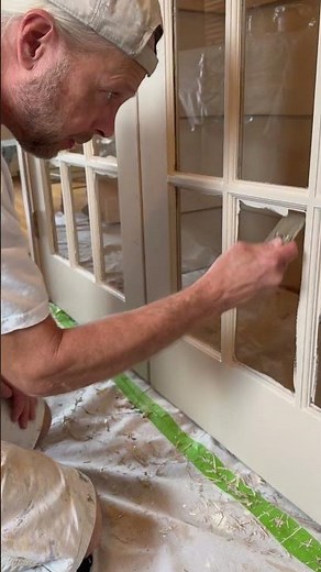 How to paint window mullions without masking all the edges!