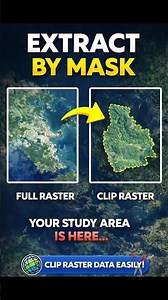 Extract by Mask in ArcGIS ✂️ (Clip Raster Easily) #shorts #arcgis #trendingvideo