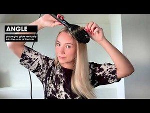 How to create the smooth flip with ghd glide hot brush